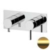 Смеситель для душа Remer Metrica MC93ZBG, золото брашированное