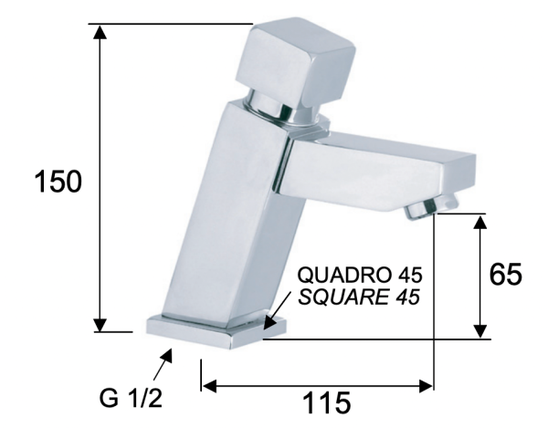 Кран порционный для раковины Remer Tempor TE19