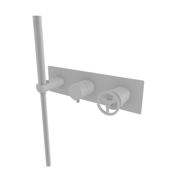 Смеситель для душа Remer Chrono CH97D2WBBO, белый матовый