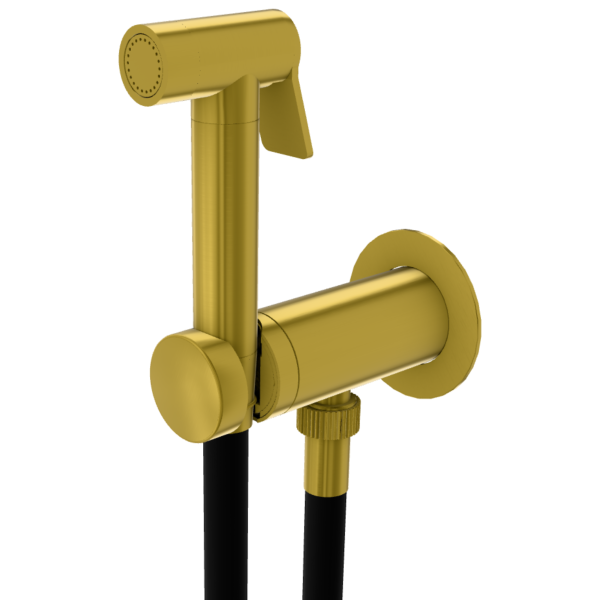 Гигиенический душ со смесителем Remer X Style X61POEWBHS, латунь брашированная PVD