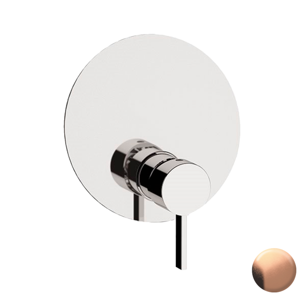 Смеситель для душа Remer Metrica MC30KBRP, медь брашированная