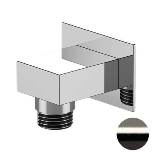 Шланговое подключение для душа Remer 309WNP, никель брашированный