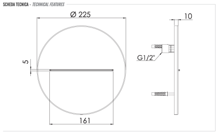 Излив настенный Remer 359XT
