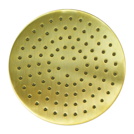 Верхний душ с шарнирным соединением 30 см Remer 359MM30BGX, золото брашированное