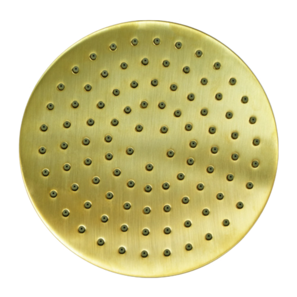 Верхний душ с шарнирным соединением 20 см Remer 359MM20BGX, золото брашированное