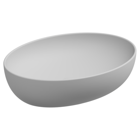 Раковина накладная 55x42 см GSG Ceramic Design Easy EALAVOV55001, белый матовый