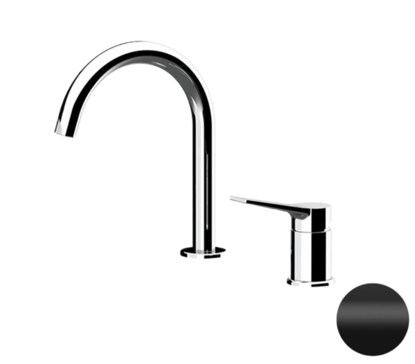 Смеситель для раковины Remer Slash SL57NO, черный матовый