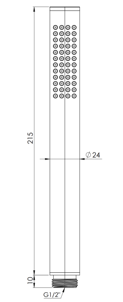 Ручной душ Remer 317MCCUX, медь брашированная PVD