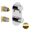 Смеситель для душа Daniel Trilogy TG612D2KBDP, золото брашированное