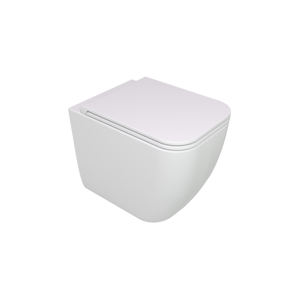 Чаша приставного унитаза GSG Ceramic Design Brio BRWC01000P, белый глянцевый