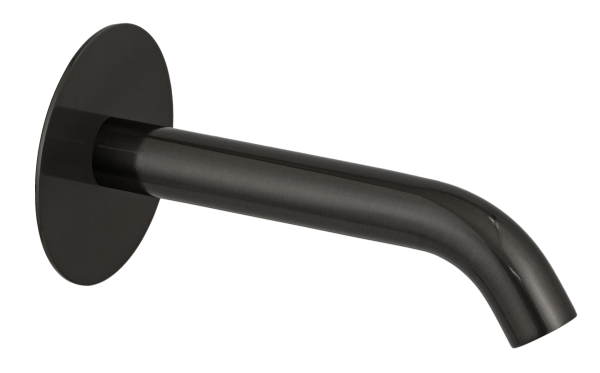 Излив настенный 16 см Remer X Style 91XF90CFP, черный брашированный хром