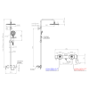 Душевая система Remer X Style XF32A8MPMD25