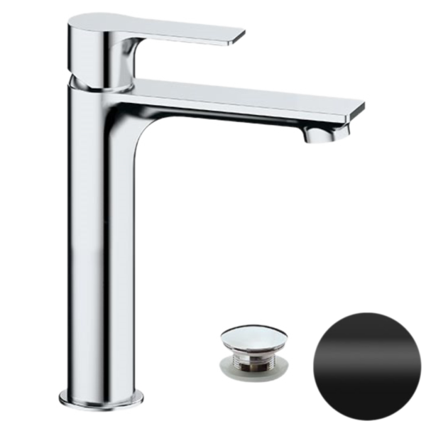 Смеситель для раковины Remer Energy EY10ACCNO, черный матовый