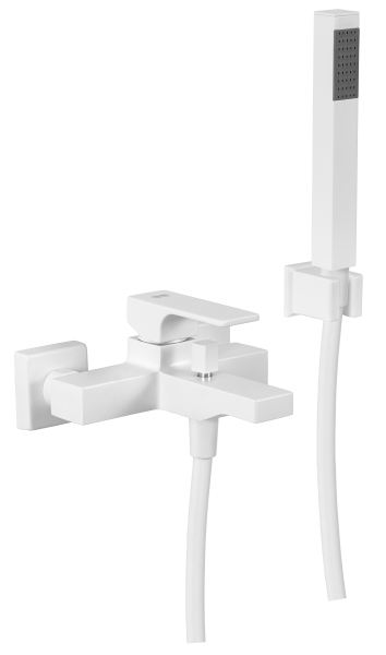 Смеситель для ванны Remer Absolute AU02BO, белый матовый