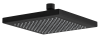 Верхний душ с шарнирным соединением 20 см Remer 359SSNOX, черный матовый