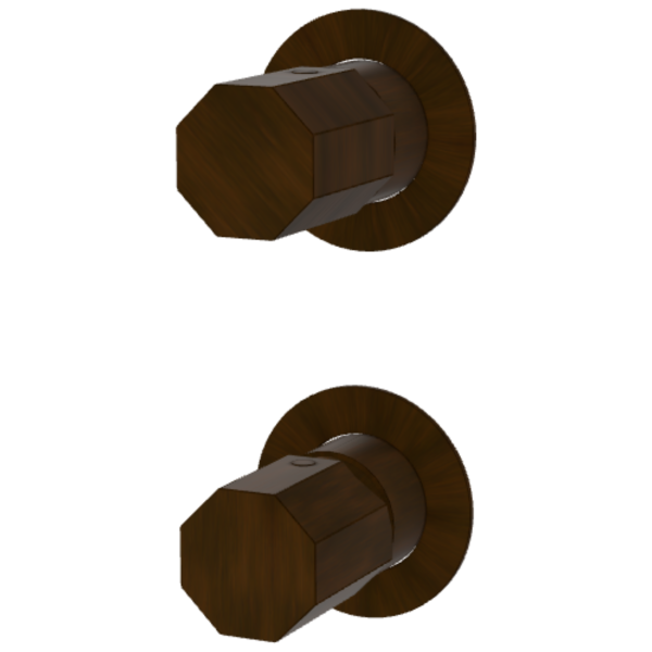 Смеситель для душа Remer Ottagono ON93PWBBR, бронза масляная