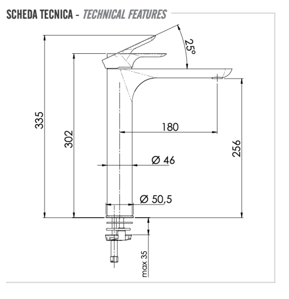 Смеситель для раковины Remer Infinity I11LBO, белый матовый