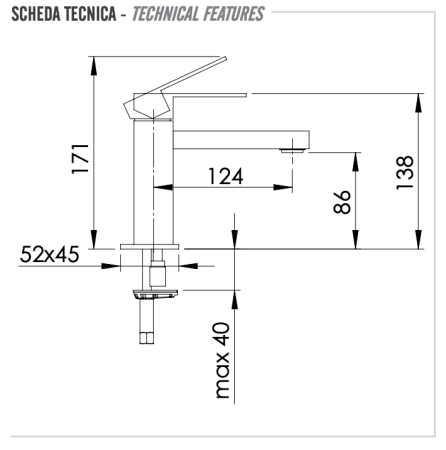 Смеситель для раковины Remer Q-Design QD11