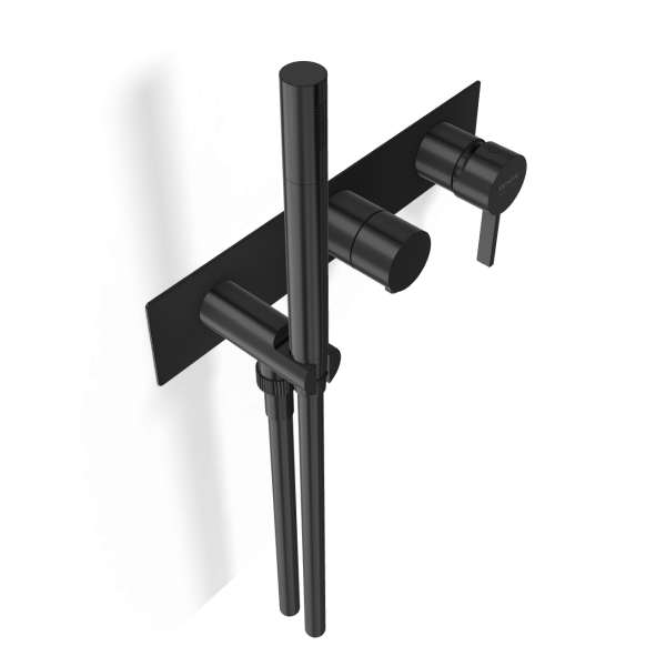 Смеситель для душа Remer Metrica MC97D3WBCFP, черный брашированный хром