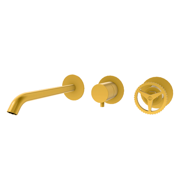 Смеситель для ванны Remer Chrono CH54D3PWBBG, золото брашированное