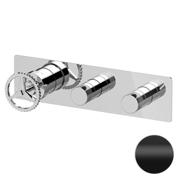 Смеситель для душа Remer Chrono CH98D2WBNO, черный матовый