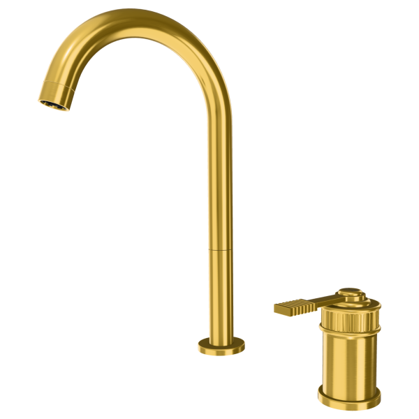 Смеситель для раковины Remer Atelier AL57LBG, золото брашированное