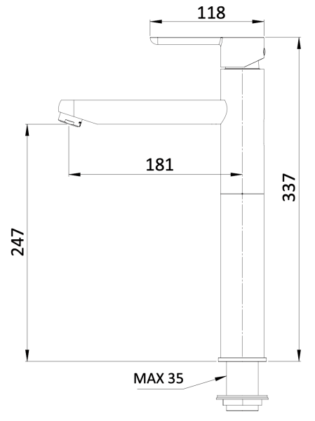 Смеситель для раковины Mariani Winter A00398NO60