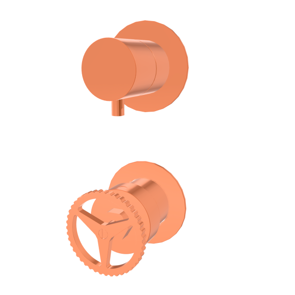 Смеситель для душа Remer Chrono CH93PWBRP, медь брашированная