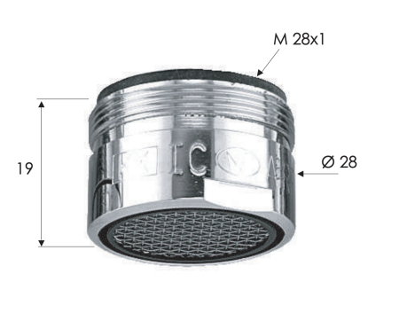 Аэратор смесителя для ванны, M28 Remer 84A