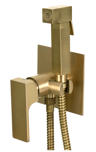 Гигиенический душ со смесителем Remer Absolute AU65VO, латунь состаренная