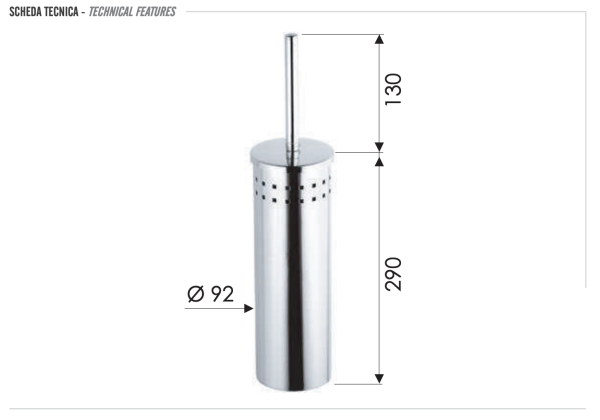 Ершик напольный Remer RB466CR
