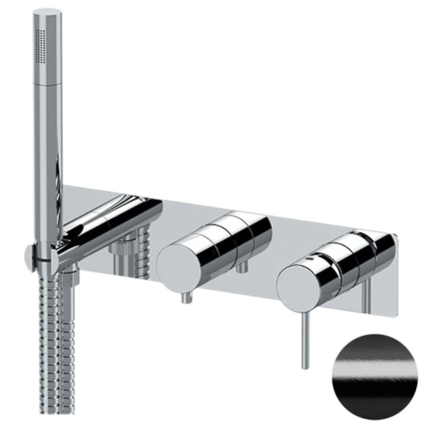 Смеситель для душа Remer X Style X97D3WBCFP, черный брашированный хром