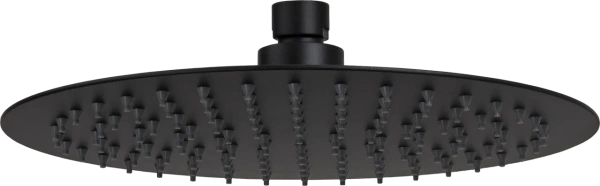 Верхний душ с шарнирным соединением 40 см Remer 357UFM40NOX, черный матовый