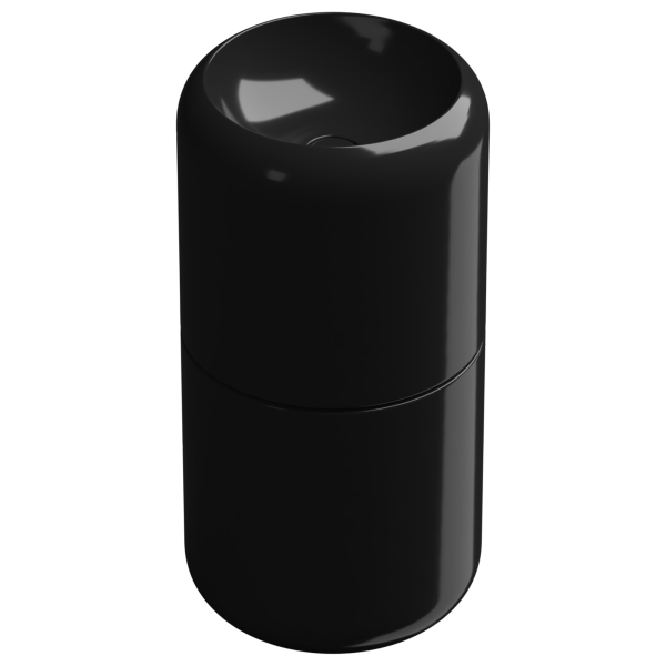 Раковина напольная 42 см GSG Ceramic Design Petra PELAVCOLFS002, черный глянцевый