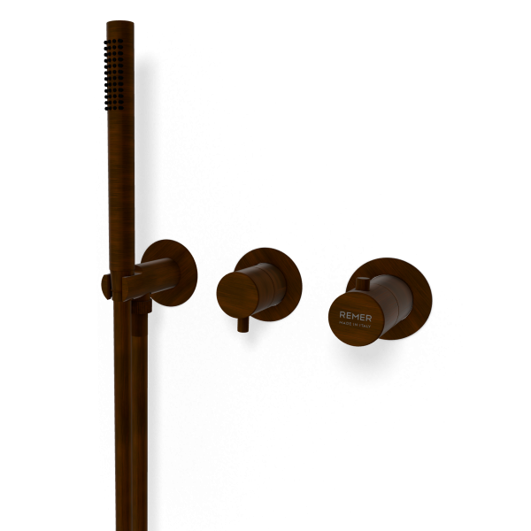 Смеситель для душа Remer X Style XT97D3PWBBR, бронза масляная