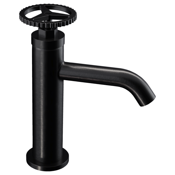 Смеситель для раковины Remer Chrono CH12CFP, черный брашированный хром