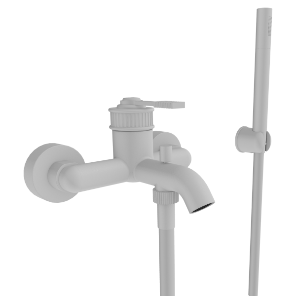 Смеситель для ванны Remer Atelier AL02BO, белый матовый