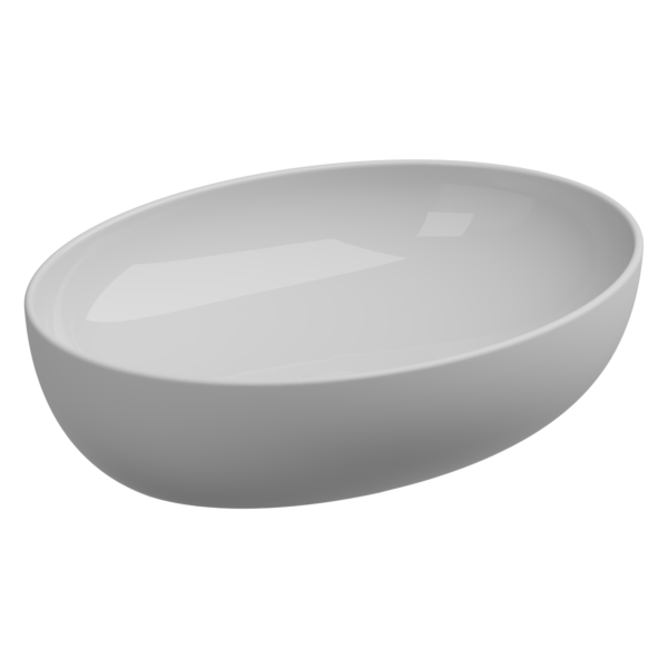 Раковина накладная биколор 55x42 см GSG Ceramic Design Easy EALAVOV55BI000/001, White/White Matt