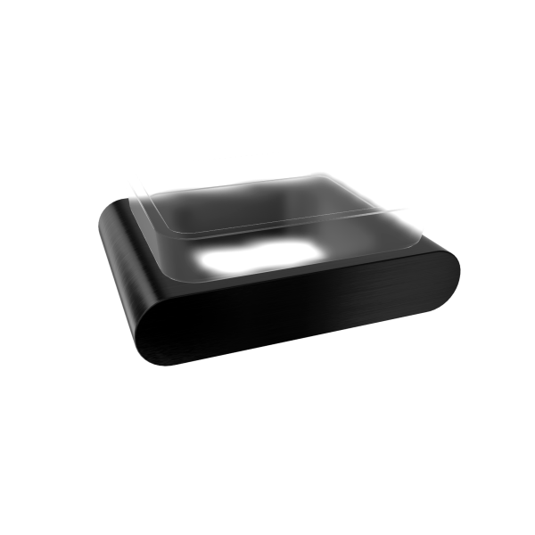 Мыльница Remer Lounge LN10GM, оружейная сталь PVD