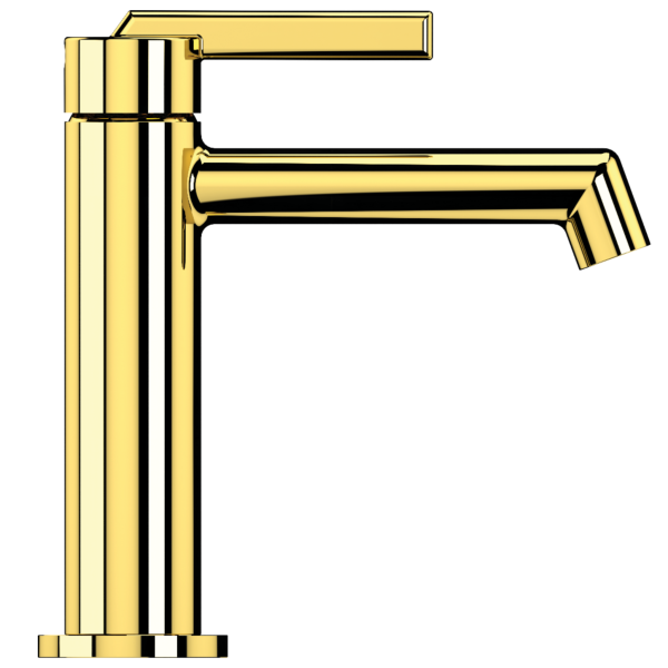Смеситель для раковины Daniel Reverso RV606NGP, золото глянцевое PVD