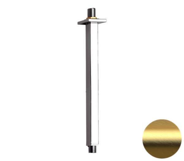 Кронштейн потолочный для верхнего душа 20 см Remer 347S20BG, золото брашированное