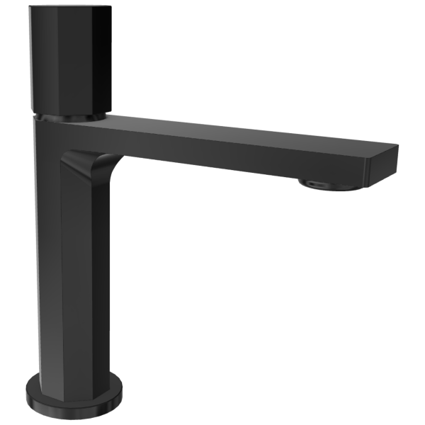 Смеситель для раковины Remer Ottagono ON12CFP, черный брашированный хром