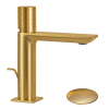 Смеситель для раковины Remer Edge EG610BG, золото брашированное