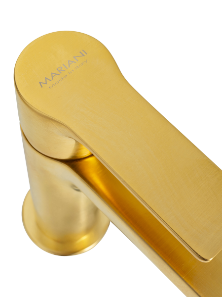 Смеситель для раковины Mariani Kali A22380KL12, золото брашированное