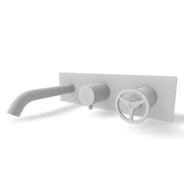 Смеситель для ванны Remer Chrono CH54D2WBBO, белый матовый