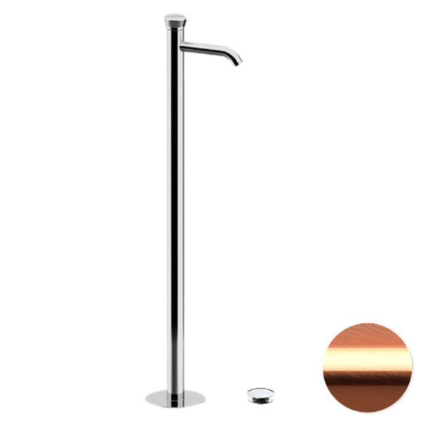 Смеситель для раковины Remer Element ET18RP, медь брашированная