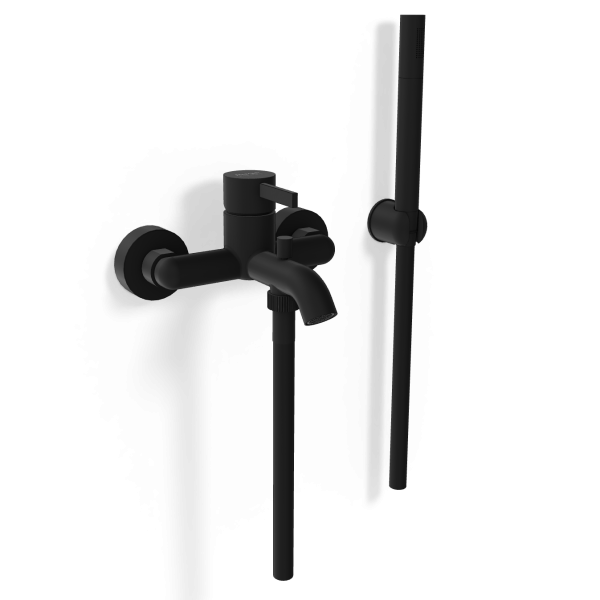 Смеситель для ванны Remer Metrica MC02NO, черный матовый