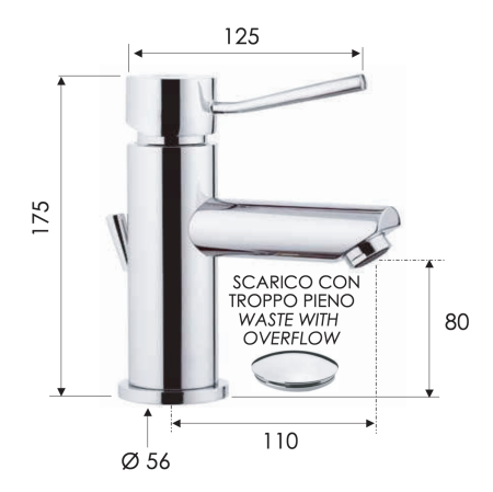 Смеситель для раковины Remer Minimal N10