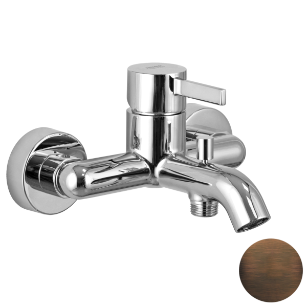 Смеситель для ванны Remer Metrica MC05BR, бронза масляная