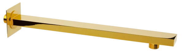 Кронштейн для верхнего душа 40 см Remer 348Q40DO, золото глянцевое